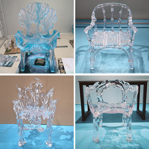 Light Luxury <strong>and</strong> <strong>High</strong>-end Resin bar Chair, Nordic Transparent <strong>and</strong> Simple <strong>High</strong> <strong>Stool</strong>, Coffee Shop bar Chair, Island <strong>Table</strong> Chair - Product Image 2