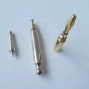 Standard Precision 4mm Banana Spring Terminals Plug Insulated Nickel Plating For EKG Cable