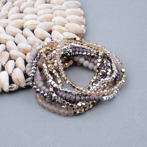 Pulseras de Cuentas de Cristal para Mujer, Pulsera de Cuentas de Cristal Apilable, Pulseras de Cristal Curativas de Piedra Natural - Product Image 3