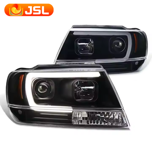Per JEEP Grand Cherokee 1999-2004 Accessori per Fari <span class=keywords><strong>Auto</strong></span> <span class=keywords><strong>Faro</strong></span> Modificato a LED DRL Aggiornamento <span class=keywords><strong>Faro</strong></span> a LED Abbagliante e Anabbagliante - Product Image 1