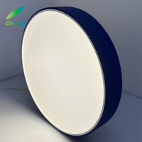 Luminaire suspendu acoustique rond en aluminium à LED encastré pour l'éclairage de bureau