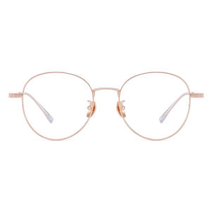 Gafas de Sol Redondas de Titanio Estilo Coreano Danyang 33015, Ligeras, Montura Completa para Mujer, Lentes AC, Diseño de Flujo de Agua - Product Image 2