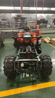 Quad utilitaire agricole 4x4 de 300 cm³ avec benne basculante hydraulique, véhicule tout-terrain robuste pour l'agriculture et la ferme