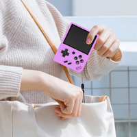 Étui de protection en Silicone violet pour Miyoo Mini Plus housse anti-poussière anti-chute sac de support de charge pour Console de jeu PC portable