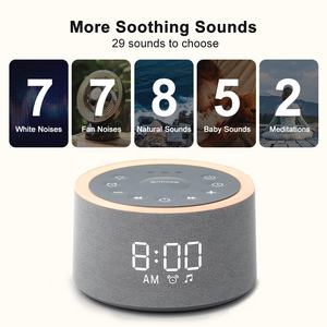 HiFiD Máquina de Sonido de Ruido Blanco <span class=keywords><strong>para</strong></span> <span class=keywords><strong>Dormir</strong></span> Fácilmente con Reloj Despertador Digital y Luz - Product Image 3