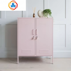 Mini armoire de rangement pour vestiaire de gym rose, casier de rangement rose, armoire métallique, casier - Product Image 1