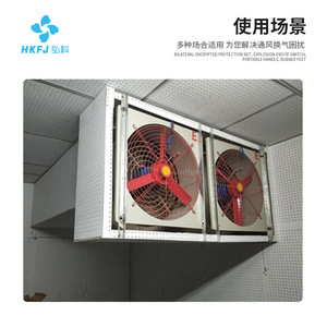 BFS Industrial Wall Mounted <b>Explosion</b> Proof Axial Fan 14 In Aluminum Alloy Blade Ball Bearing Electric Red <b>Color</b> - Product Image 3