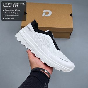 Zapatillas de lujo de diseñador, blancas, de malla tejida, para hombre y mujer, de alta calidad, transpirables, para caminar, nuevas. - Product Image 1
