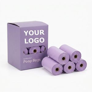 Custom Logo Disposable Wholesale Outdoor Portable Biodegradable Pet Waste Trash Bag Dispenser Dog Poop Bag for Walking Travel - Product Image 1