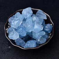 Vente en gros de cristaux de roche naturels bruts, pierres brutes de celestite bleue, gravier de pierres brutes à vendre