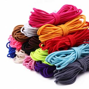 Cordon élastique tressé en polyester Xinda, coloré et personnalisable, 3 mm 5 mm, haute ténacité, écologique, pour vêtements et chaussures, couleurs personnalisées, en gros - Product Image 1