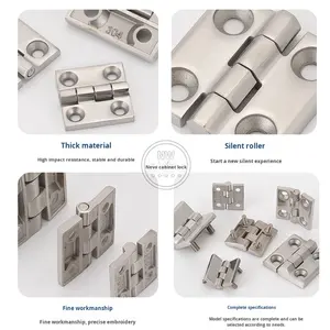 مفصلة فراشية NIWO CL226 من الفولاذ المقاوم للصدأ 304 للمعدات الصناعية وأبواب الخزائن وصناديق التوزيع والأثاث - Product Image 2