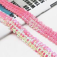 30mm Paillettes Dentelle Ruban Bandes Dancewear Garniture Tressé Sangle Stretch Tissu Dentelle Garniture DIY Couture Accessoires