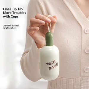 <span class=keywords><strong>Brosse</strong></span> métallique portable à long manche rétractable pour le nettoyage des biberons avec boîte de rangement et couvercle de tasse thermos éponge - Product Image 5