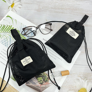 Tùy chỉnh nylon lưới lưới dây rút túi cho thể thao hàng tạp hóa sử dụng cho bóng rửa quần áo giày kính mắt khung dệt bao bì - Product Image 5