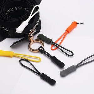 Tirettes de fermeture éclair colorées en caoutchouc moulées par injection, boucles de cordon en PVC, languettes en forme de chenille pour bagages, vêtements de yoga et de sport - Product Image 3