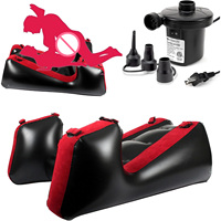 Canapé gonflable pour adultes en forme de S, à forte capacité de charge, type chaise à jambes séparées, coussin de rampe, support de position BDSM pour bondage