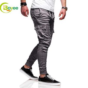 Vente en gros automne 6 poches Cargo Pants Fitness Pantalons de survêtement Hommes Cargo Jogger <span class=keywords><strong>Pantalon</strong></span> <span class=keywords><strong>avec</strong></span> poches latérales - Product Image 4