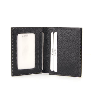 Porte-cartes d'<span class=keywords><strong>identité</strong></span> pliable unisexe, portefeuille mince avec fenêtre d'<span class=keywords><strong>identité</strong></span> blocage RFID, porte-cartes de petite taille - Product Image 5