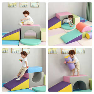 TOP Niños Interior/Exterior Montessori Soft Play Castle Block Baby Playroom Climber Activity Playground Furniture para Hospital - Product Image 3