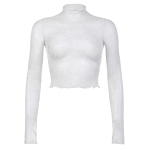 69 เสื้อแขนยาวลูกไม้ลายใหม่ทันสมัยและเซ็กซี่ - Product Image 6