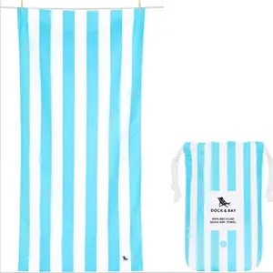 Bay Marina Bay Marina Quick-drying Beach Towel Bath Towel Swimming Towel Absorbent Portable Striped Thin