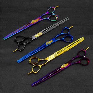 <b>Pro</b> Grooming <b>8</b>-Inch Fishbone Pet Scissors Stainless Steel Dog Hair Cutting Tools For Professional Pet Care - Product Image 1