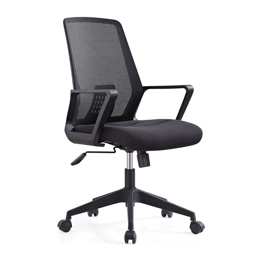 Sedia ergonomica per ufficio a casa con supporto posteriore in rete regolabile con struttura in Nylon