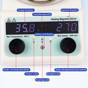 Timing and Alarm <strong>Function</strong> <strong>Lab</strong> Hotplate Strong Magnetic Drive Diy Hot Plate Magnetic Stirrer for Aquarium <strong>Testing</strong> Suppliers - Product Image 2
