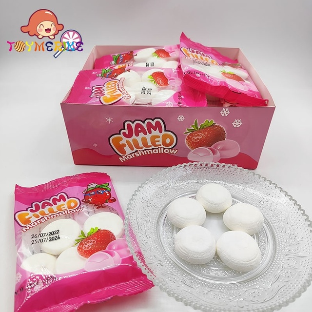 Wholesale Marshmallow with Jam Filled Halal Cotton Candy