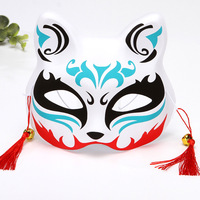 Masques de renard demi-visage Cosplay masques chat Animal Costume mascarade fête accessoires pour Cosplay Costume mascarade