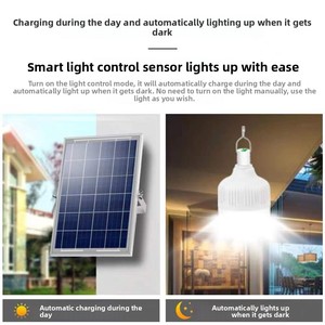 Lampe Solaire Intelligente <span class=keywords><strong>LED</strong></span> Ultra-Lumineuse IP67 à Activation Automatique par Obscurité <span class=keywords><strong>pour</strong></span> Rue, Intérieur, Maison, Suspension, Cour Extérieure - Product Image 4