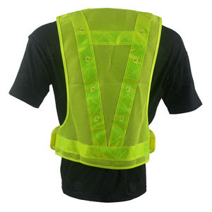 Vendita calda LED ad alta visibilità riflettente giubbotto di sicurezza luce di avvertimento per la bici da passeggio gilet riflettente - Product Image 3