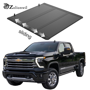 Cubierta de lona rígida deslizante Zolionwil para caja de camioneta Chevy Silverado 1500 2006 2011 2020 <span class=keywords><strong>2023</strong></span> Crew Cab - Product Image 1
