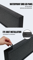 Letrero LED RGB P10 para Exteriores, Comercial, a Todo Color, Programable, con Texto Desplazable, Tablero de Visualización LED, Tamaño Personalizado, Diseño Gratuito, Maqueta