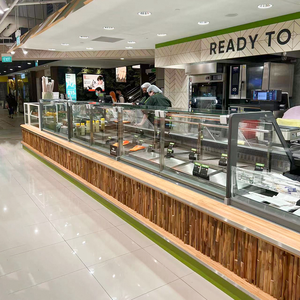 GENERALFUSHI Télécommande Hypermarché Commercial Angle Droit Verre Servir Over Counter Deli case Viande Refroidisseur Affichage Réfrigérateur - Product Image 2