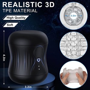 Juguetes Sexuales para Hombres, Masturbador Masculino con Vibración Potente, Vagina Artificial de Bolsillo con 10 Modos - Product Image 3