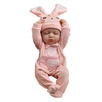 Grande Vente Poupée Reborn Nouveau Style en Silicone Vinyle Nouveau-Né 40cm (16 Pouces) pour Filles, Jouet Maison de Poupée Réaliste pour Enfants