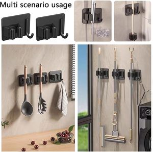 Portaoggetti da Parete per Cucina e Bagno, Supporto Magico per Scope e Spazzole - Product Image 2