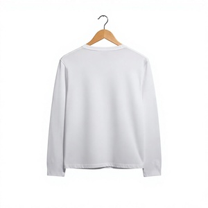 Custom Logo <b>Men</b> <b>Long</b> <b>Sleeve</b> <b>T</b> <b>Shirt</b> Wholesale Heavyweight Cotton Crew Neck Sweatshirt OEM Plain Blank Pullover Direct Factory - Product Image 3