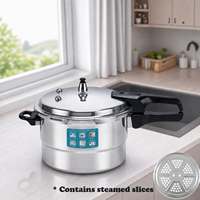 Casserole à pression multifonctionnelle en aluminium pour la maison, grande capacité, design anti-explosion, compatible avec les cuisinières à gaz et à induction