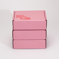 BAS quantité minimale de commande ondulé recyclable matériaux recyclés Logo rose emballage cadeau chaussures vêtements boîte papier postal Mailer éponge d'expédition