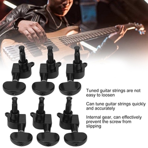 <strong>Strings</strong> Tuning Pegs <strong>3</strong> Left <strong>3</strong> Right Electric Guitar Locking Tuners Musical <strong>Instrument</strong> Supplies - Product Image 3