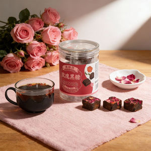 Sucre noir brun naturel à 100 %, granulés de sucre non raffiné, desserts, sans additifs, riche en minéraux, boîte de 200 g, Yanlinzhuang - Product Image 4