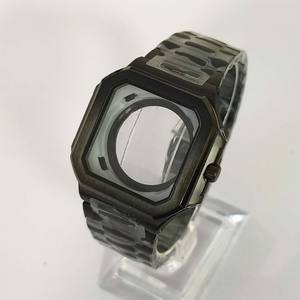 SANTOS <span class=keywords><strong>DE</strong></span> pour <span class=keywords><strong>CARTIER</strong></span> Style 42mm carré en acier inoxydable avec verre saphir pour boîtier <span class=keywords><strong>de</strong></span> <span class=keywords><strong>montre</strong></span> à mouvement japonais NH35/NH36 - Product Image 6