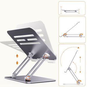 Factory Price Carbon Steel Foldable Notebook Holder Portable Folding Height Adjustable Laptop <b>Stand</b> - Product Image 5