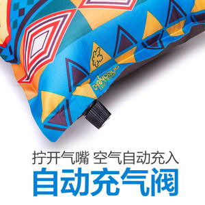 Almohada Inflable Automática para Exteriores ChanoDug, Rectangular, con Diseño Étnico, Portátil, para Camping y Viajes, Diseño Reforzado - Product Image 5