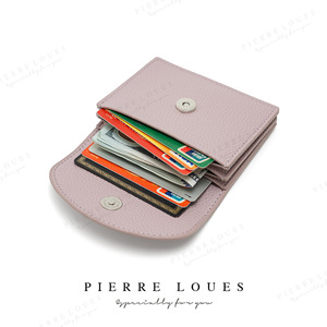 Pierre Loues Mini <b>Coin</b> <b>Purse</b> Solid Color Waterproof Women's Everyday Wallet Short Size - Product Image 3