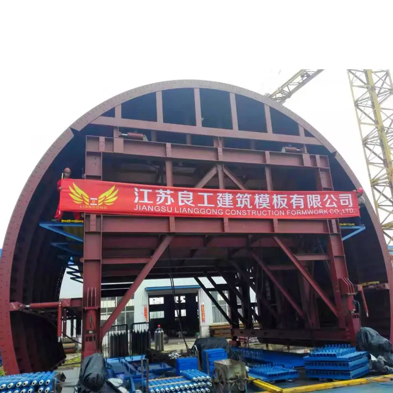 China Steel Mould Full Hydraulic Tunnel Lining Trolley Formwork System for Railway Highway Tunnel Subway Station Construction