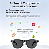 Lunettes Caméra Intelligentes avec Indicateur de Batterie, 8MP, 1200P/4K, Commande Vocale, Traduction en Temps Réel, Assistant Vocal IA, Recharge Magnétique